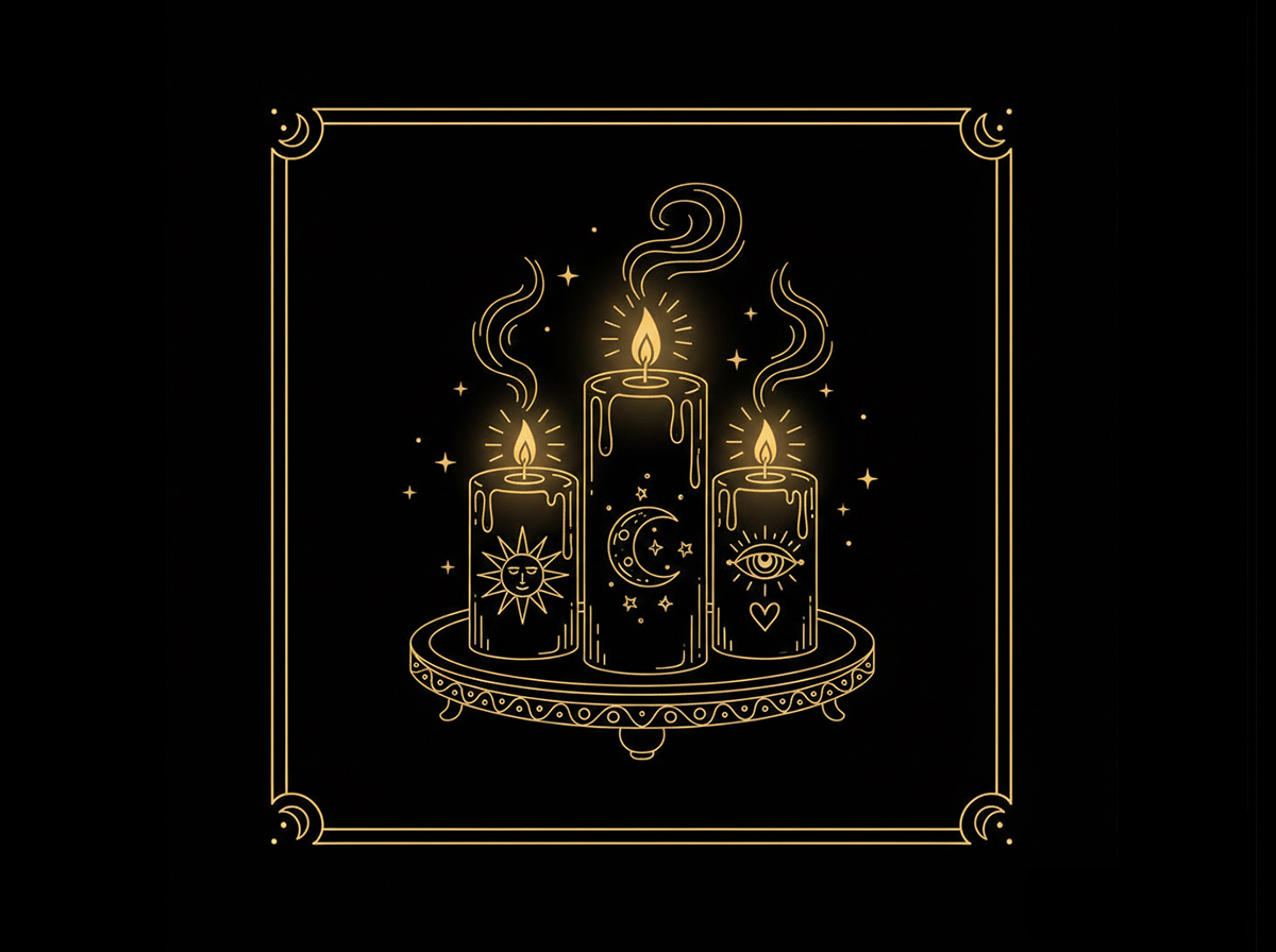 Velas personalizadas: ritualizadas e intencionadas